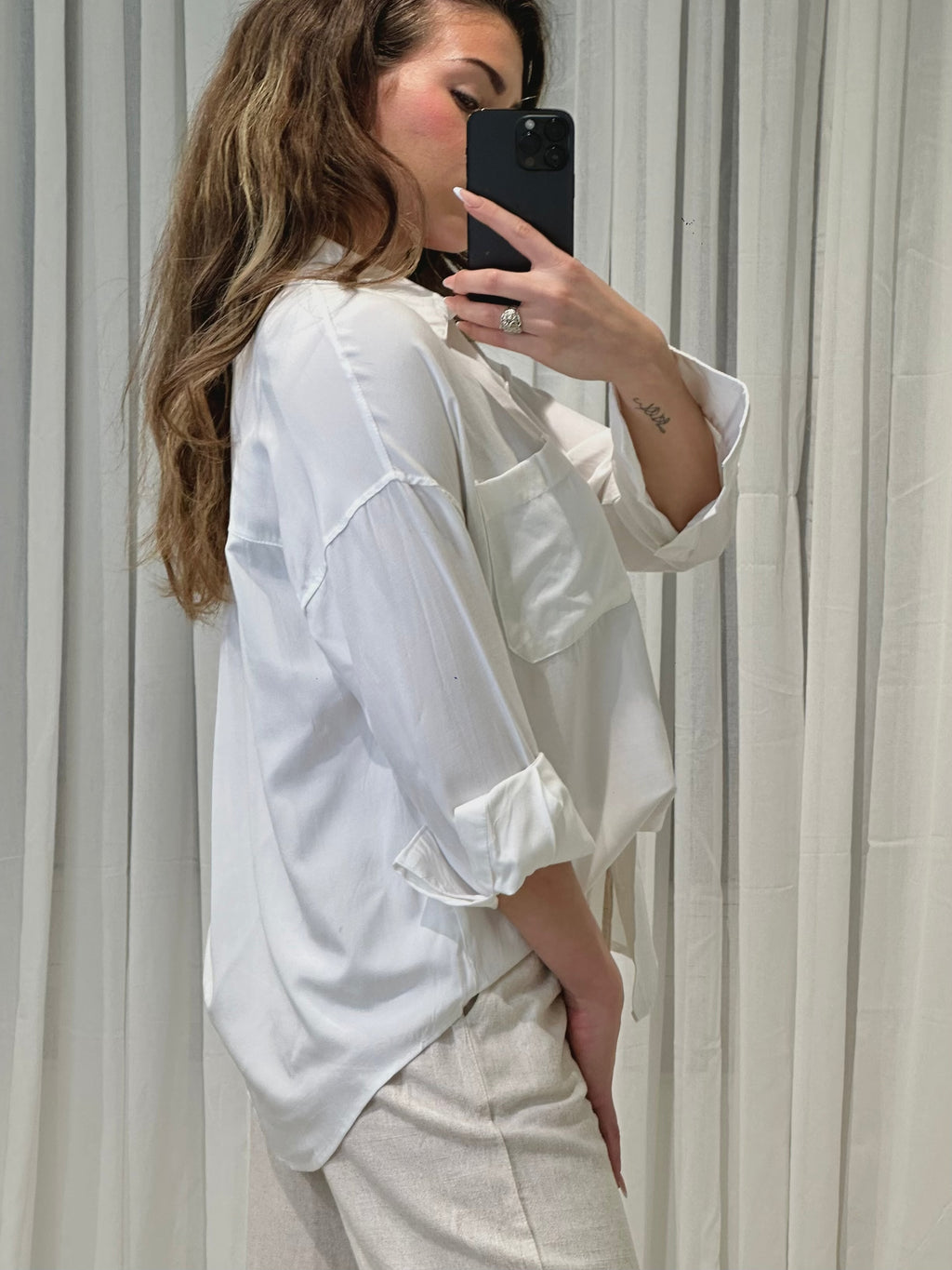 Basic Oversize Bluse - Saint Lys