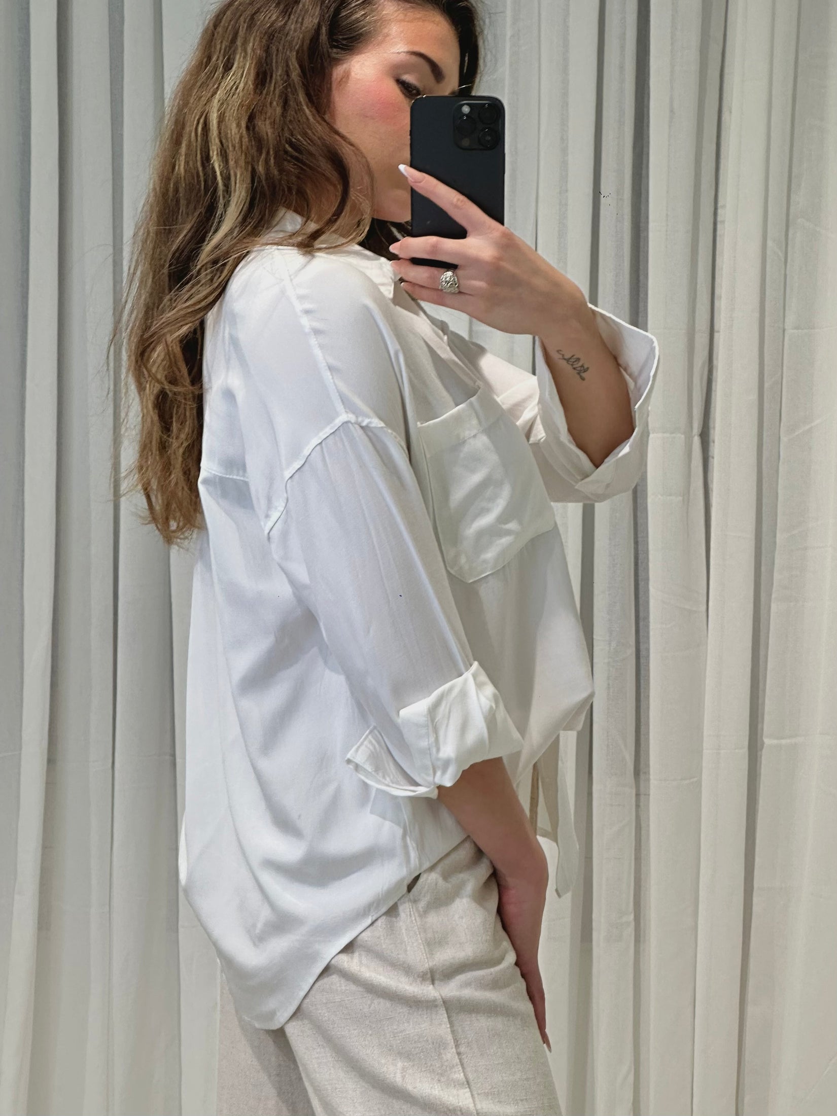 Basic Oversize Bluse - Saint Lys