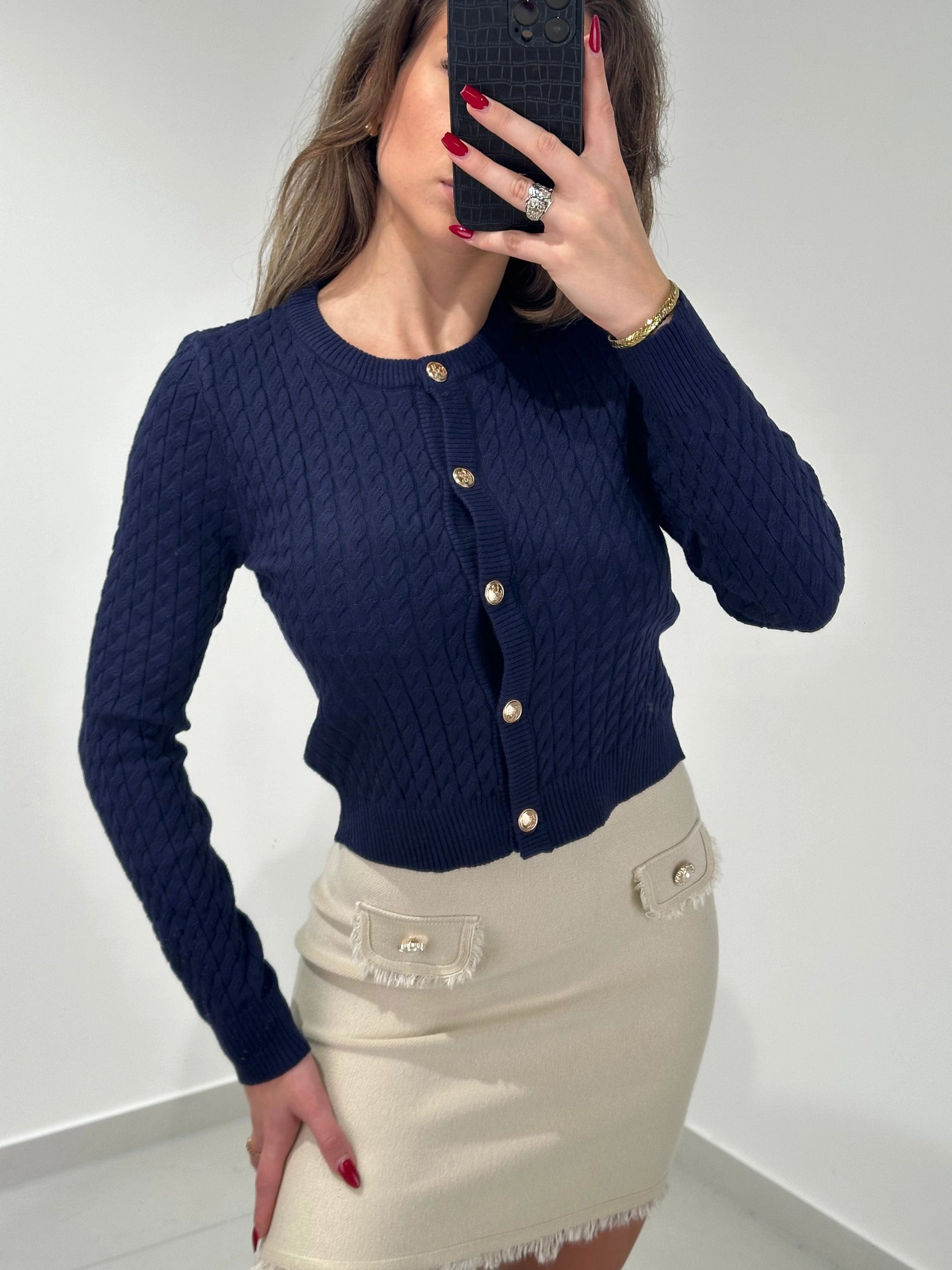 Golden Grace Cardigan - Saint Lys