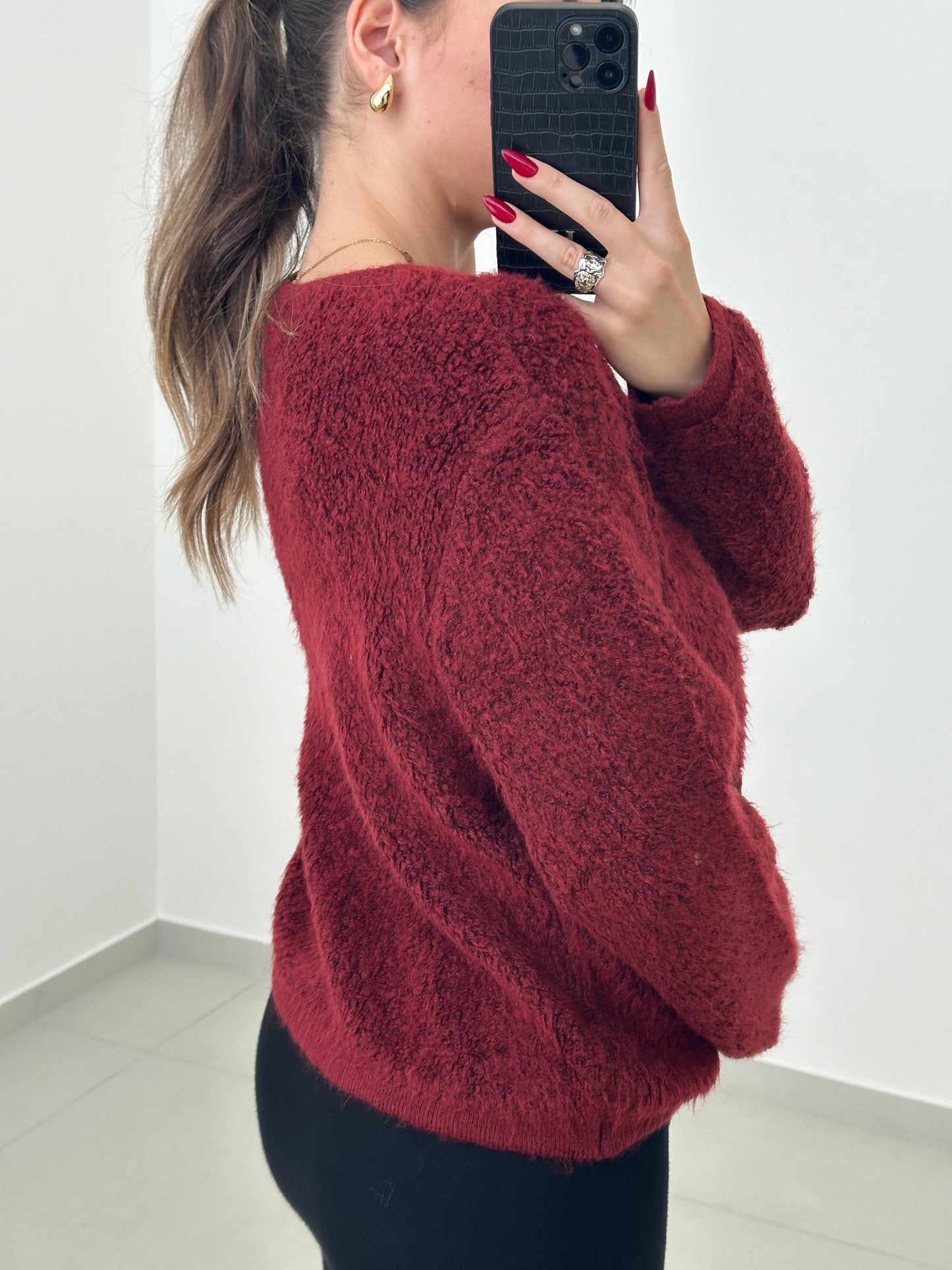 Golden Button Cardigan - Saint Lys