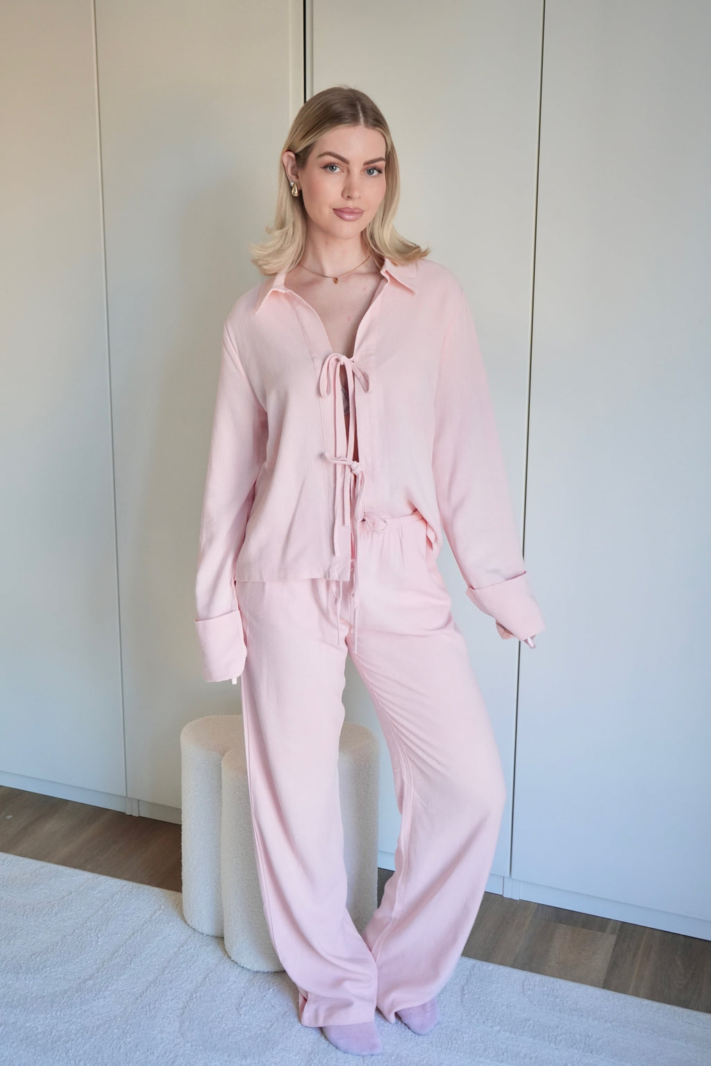 Leinen-Bluse mit Schleifen - Saint Lys