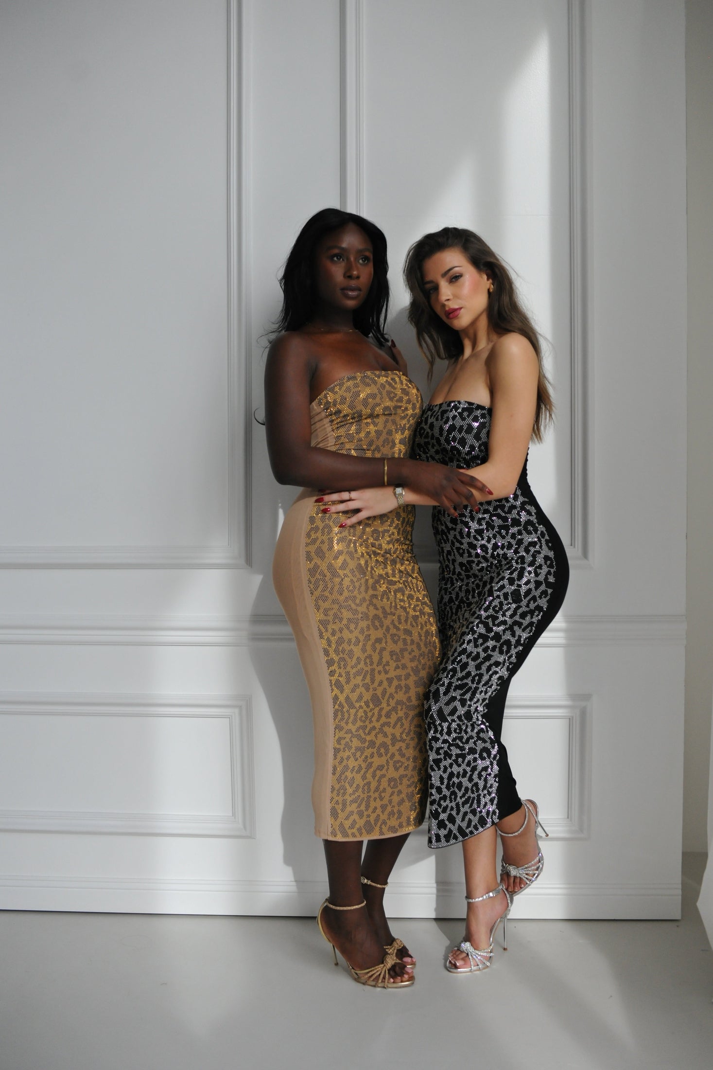 Leopard Glitter Dress - Saint Lys