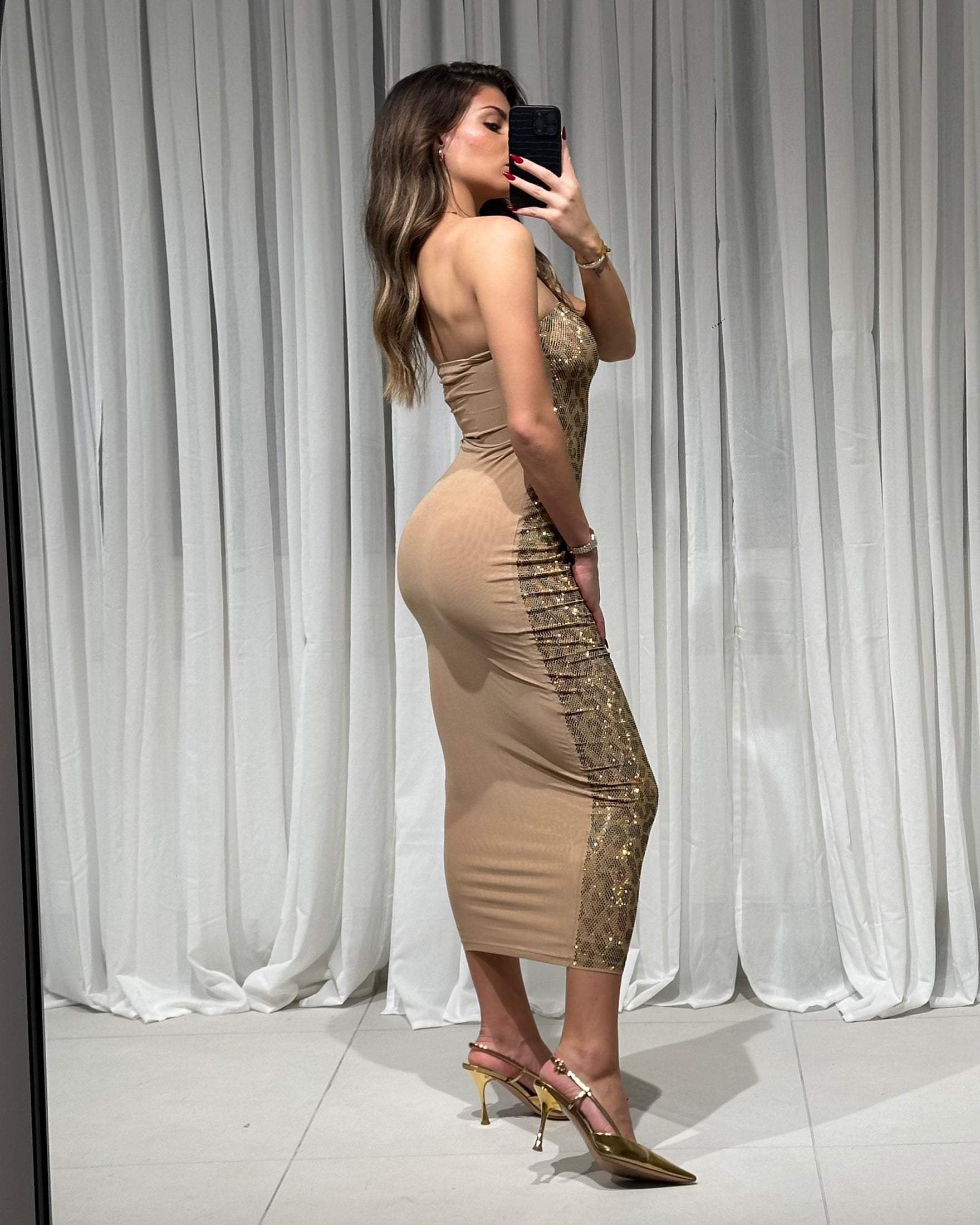 Leopard Glitter Dress - Saint Lys