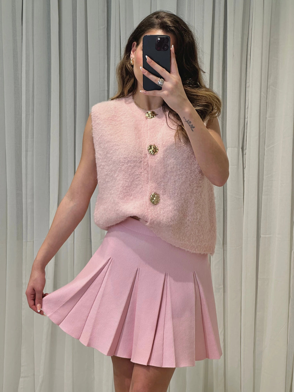 Pastell-Weste mit edlen Knöpfen - Saint Lys