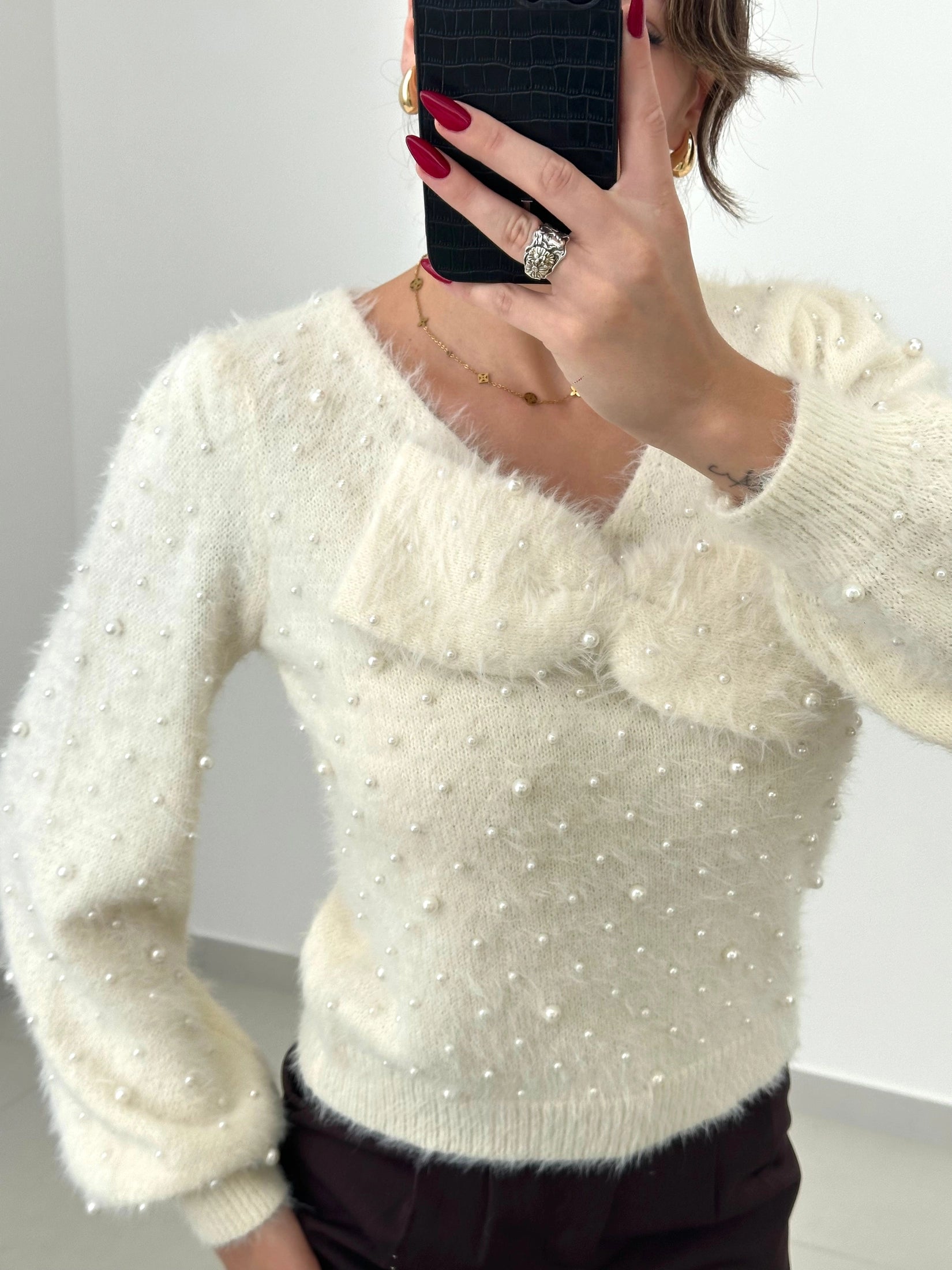 Pearl Kissed Knit - Saint Lys