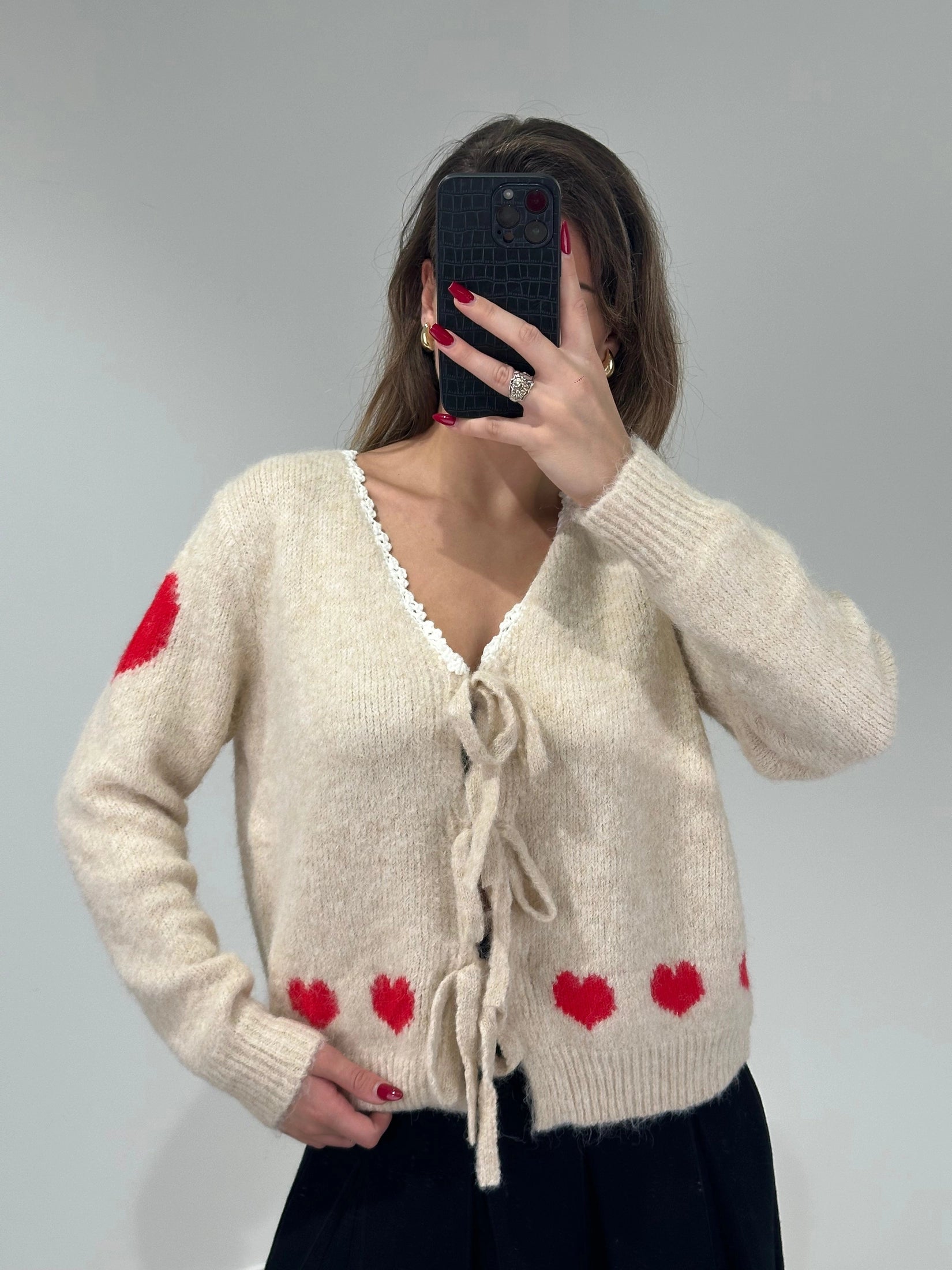 Sweetheart Lace Cardigan - Saint Lys