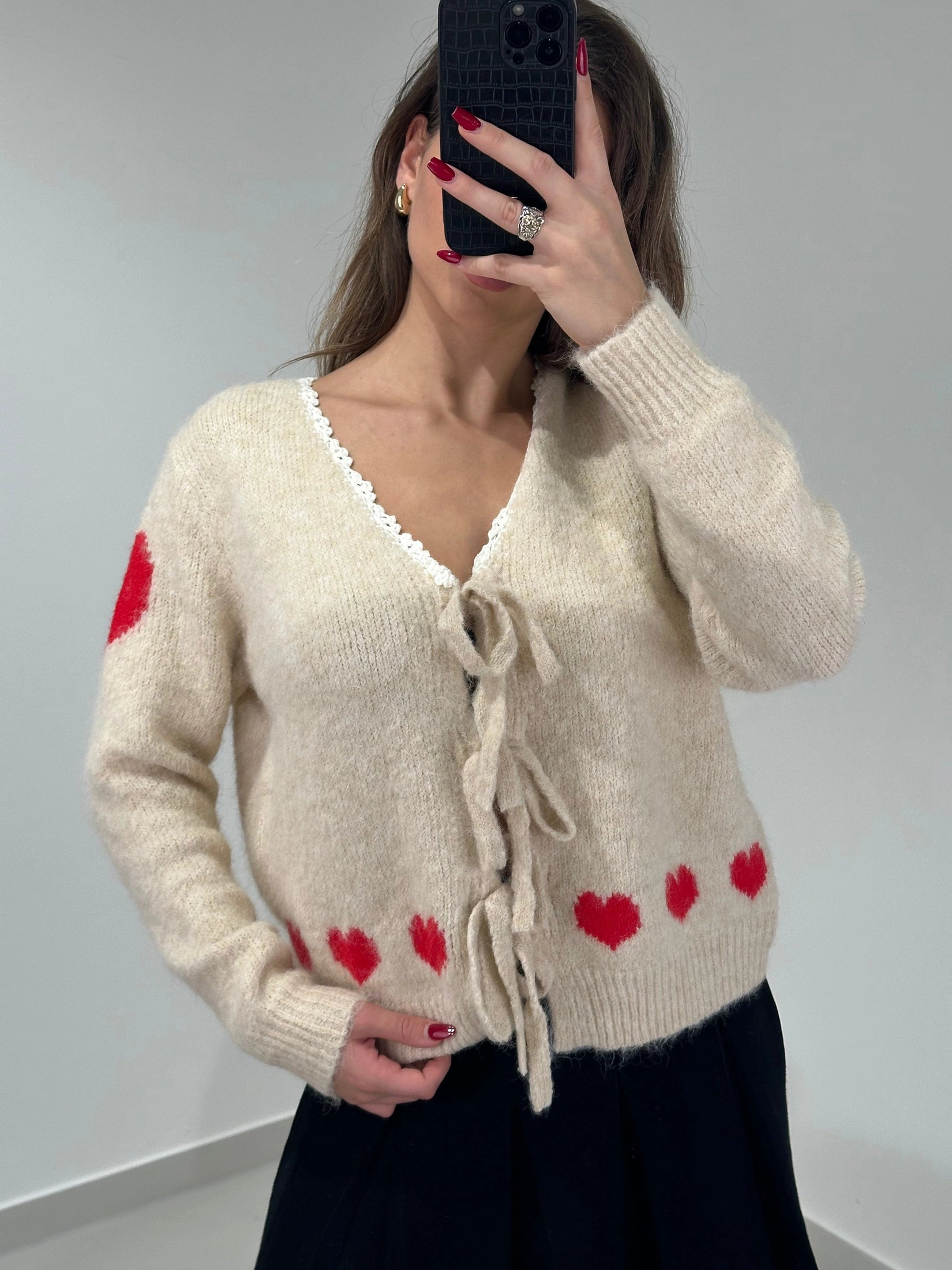 Sweetheart Lace Cardigan - Saint Lys