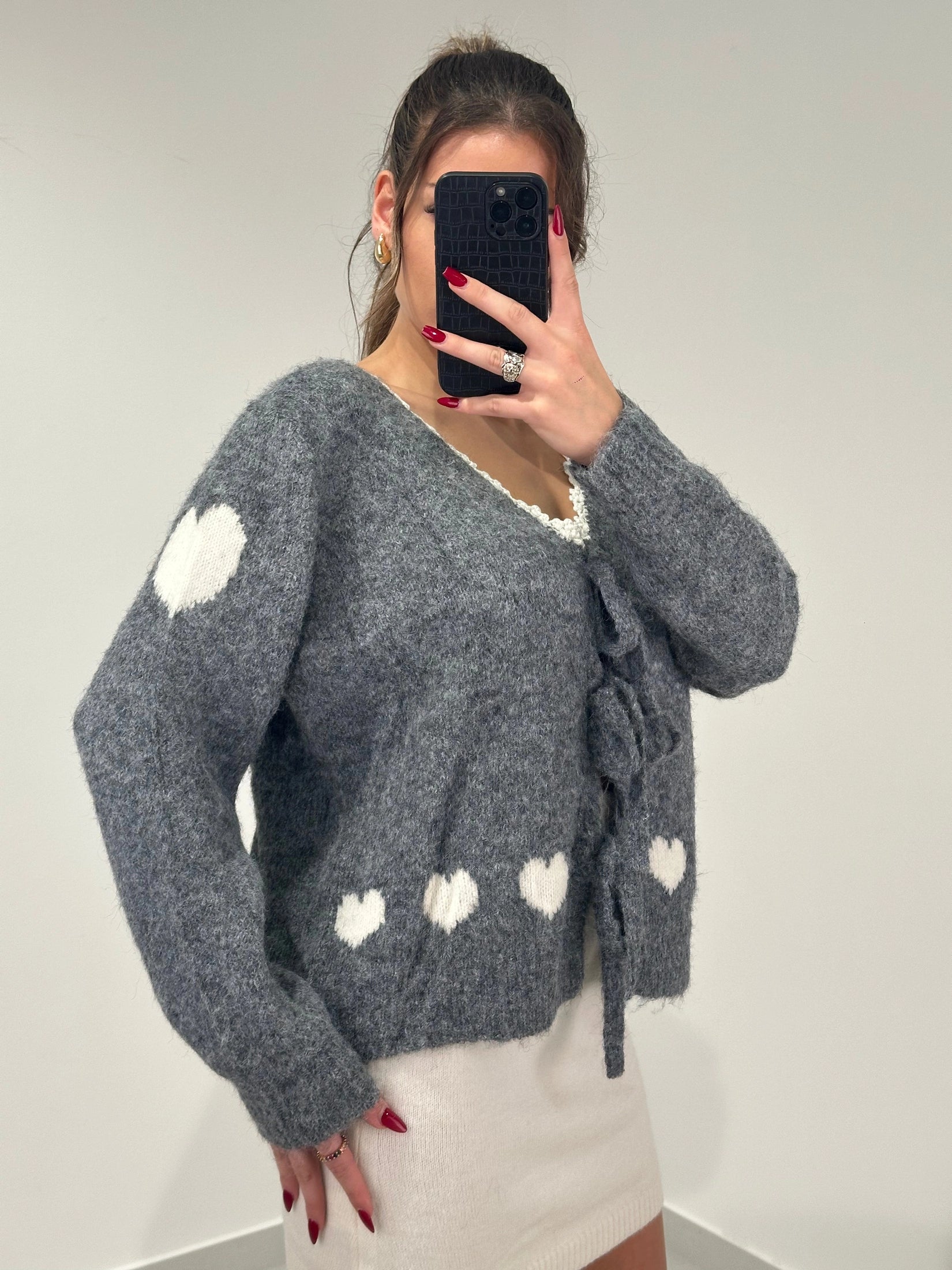 Sweetheart Lace Cardigan - Saint Lys