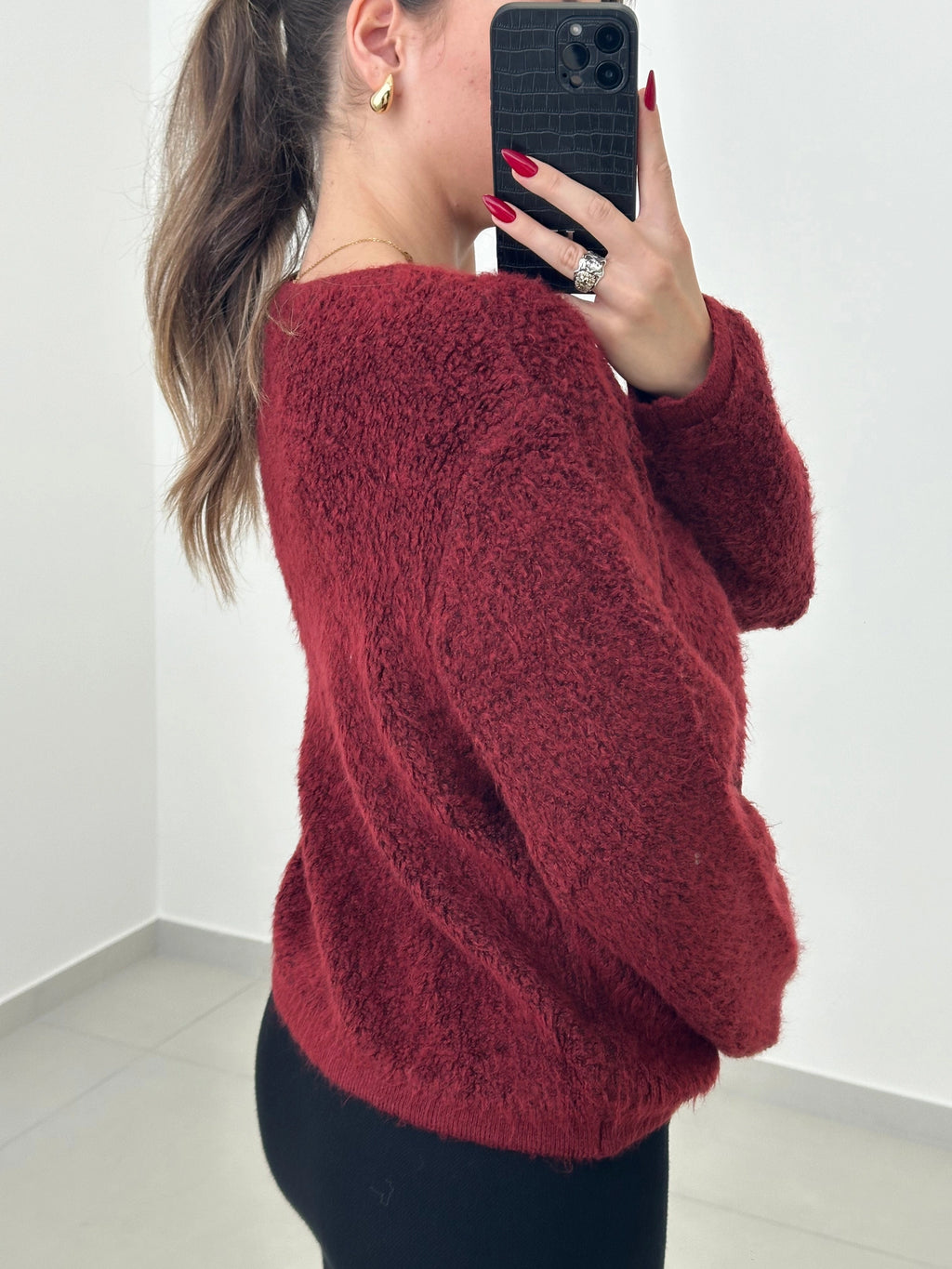 Golden Button Cardigan - Saint Lys