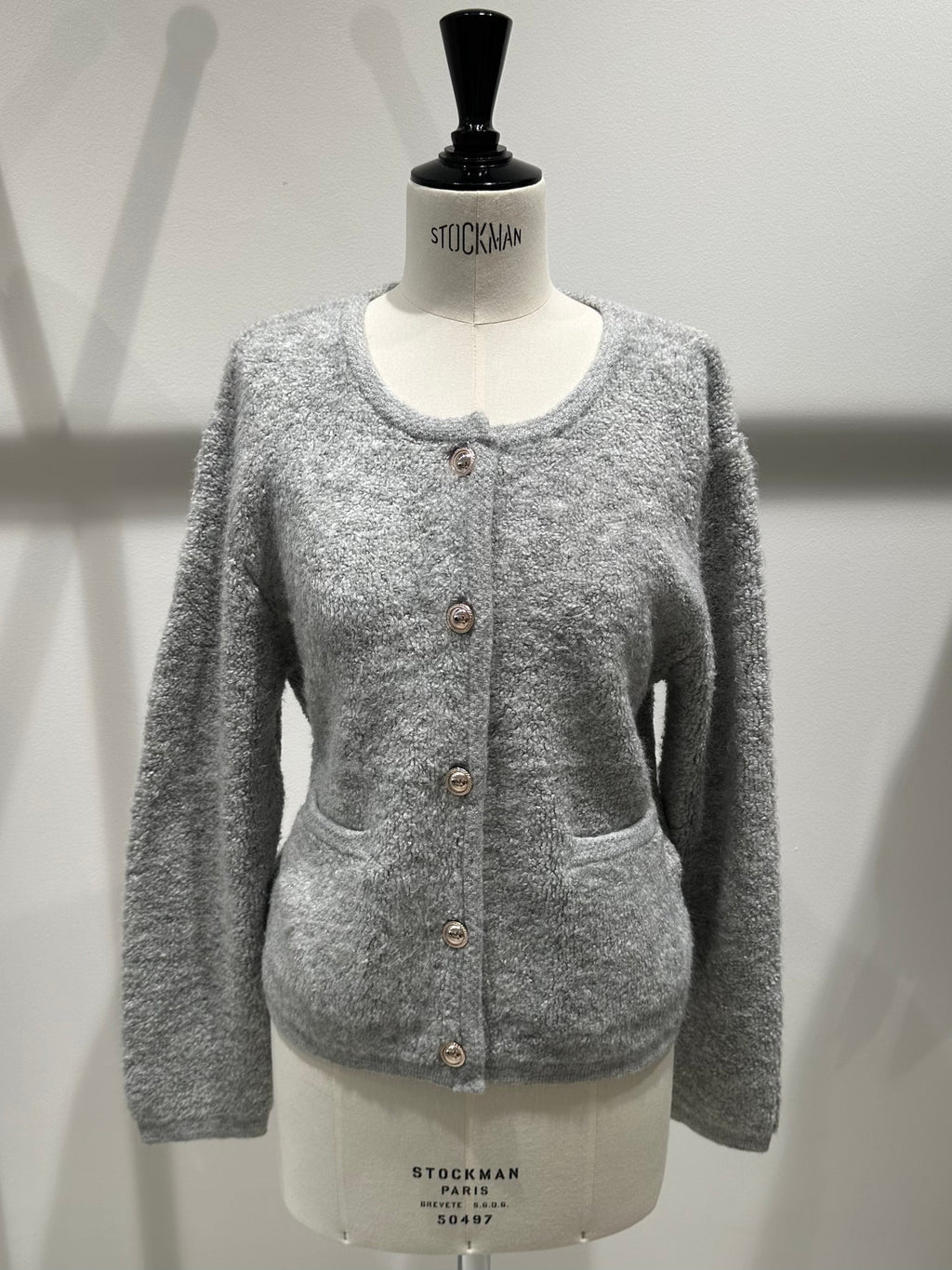 Golden Button Cardigan - Saint Lys