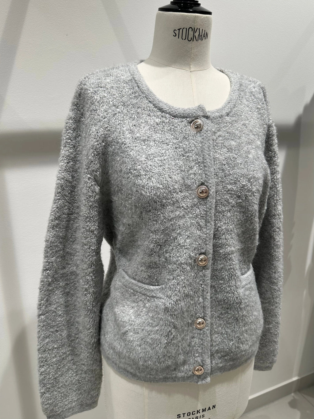 Golden Button Cardigan - Saint Lys