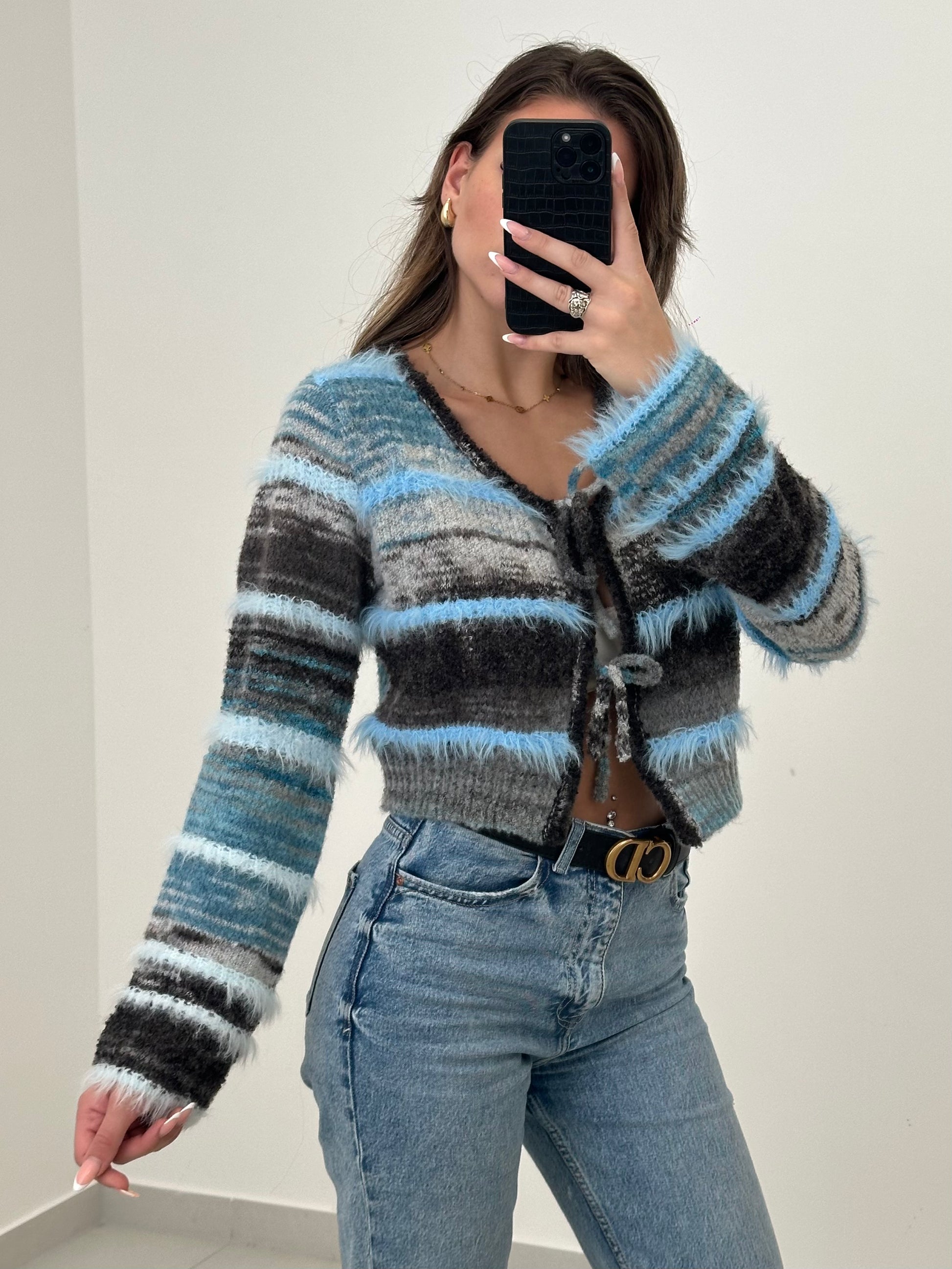 Vintage Feather Cardigan - Saint Lys