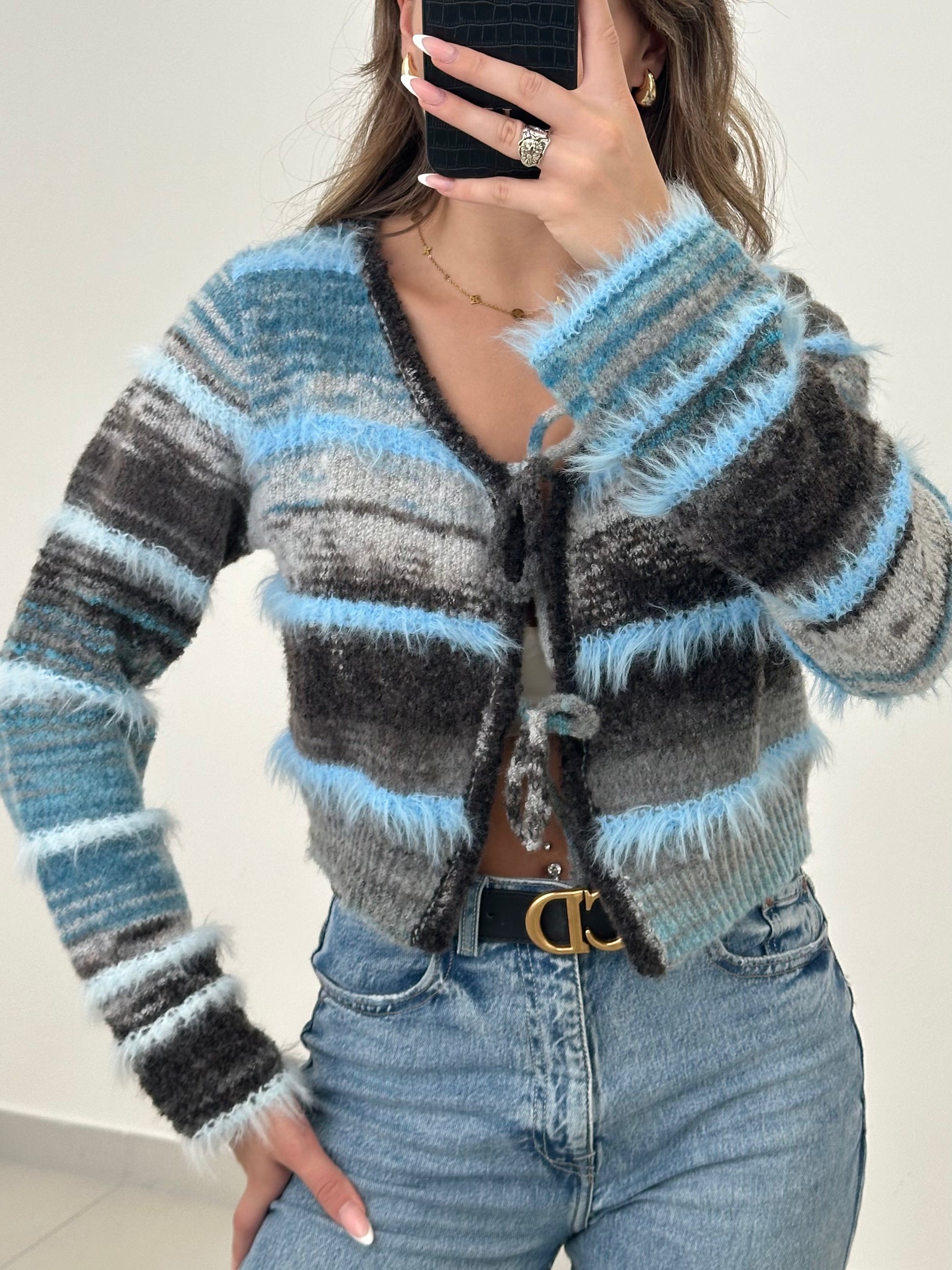 Vintage Feather Cardigan - Saint Lys