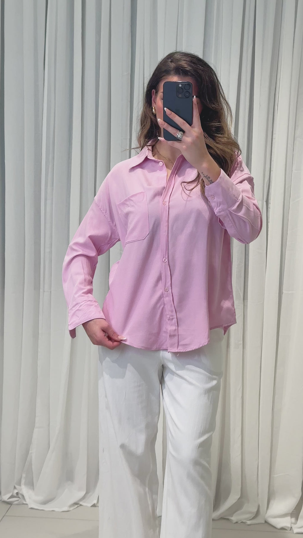 Basic Oversize Bluse