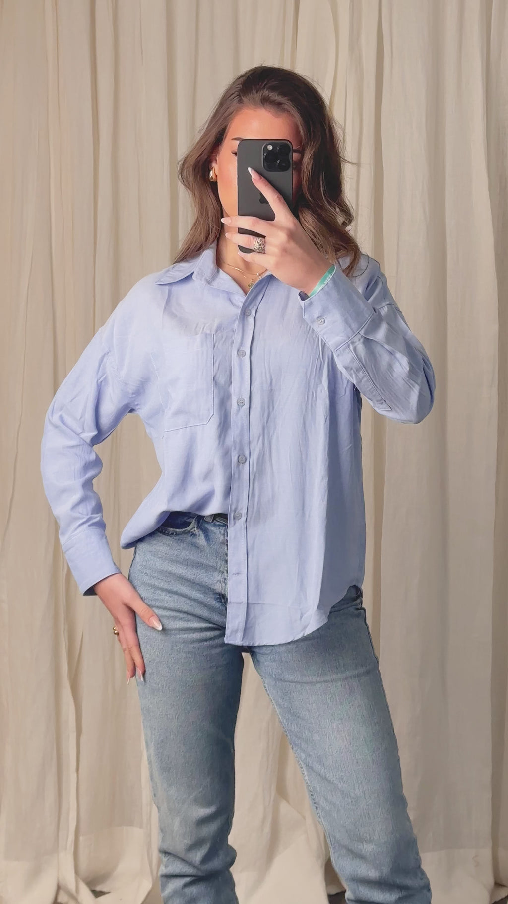 Basic Oversize Bluse