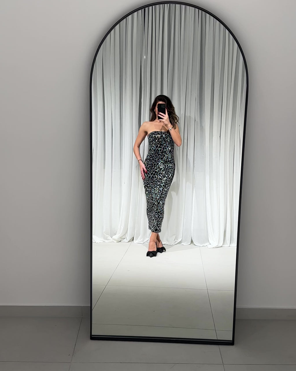 Leopard Glitter Dress